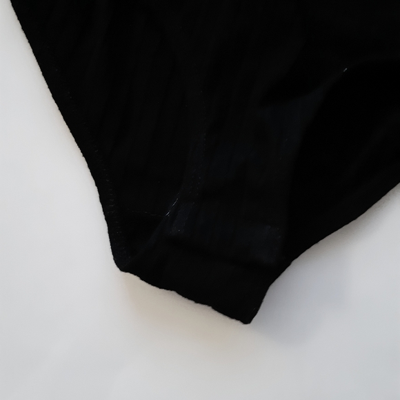 Black Ring Zipper Body Suit - Picture 3 of 3